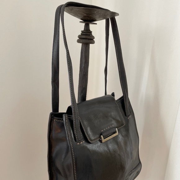 Fab COLE HAAN Black Leather Shoulder Bag - Picture 3 of 9
